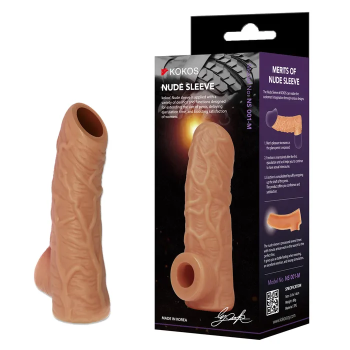 Kokos Nude Sleeve 1 Penis Extension Sleeve Kokos Male Sex Toys