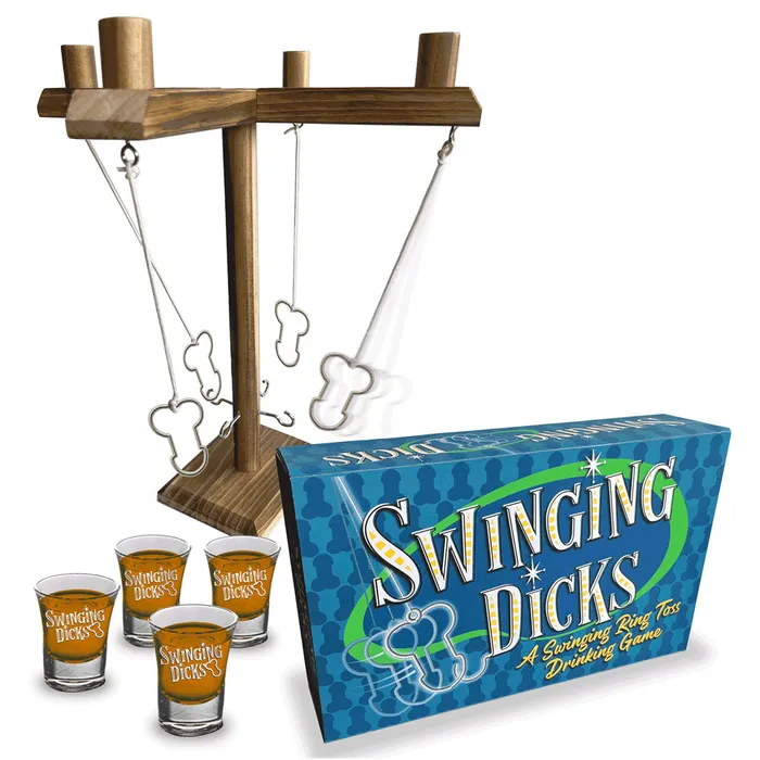 Little Genie Couples Swinging Dicks Swinging Ring Toss Drinking Game