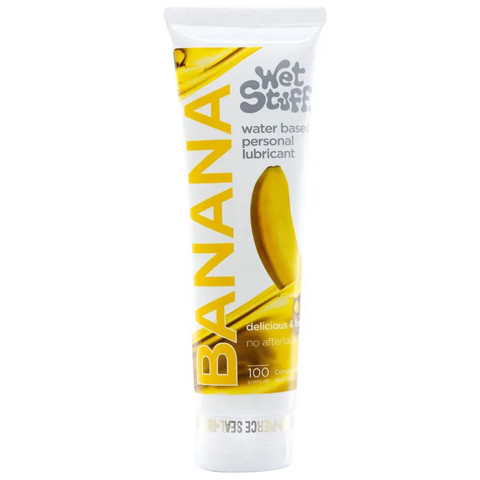 Lubricants Wet Stuff Banana 100g Tube Banana Flavoured Water Based Lubricant 100 gram Tube Wet Stuff Lubricants Wet Stuff Banana 100g Tube Banana Flavoured Water Based Lubricant 100 gram Tube Wet Stuff