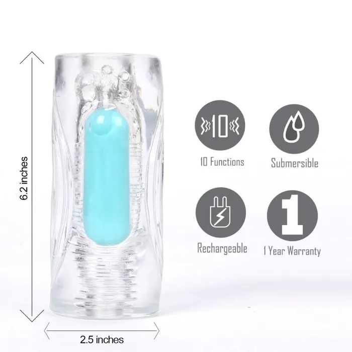 Maia Toys Male Sex Toys Maia Aster Vibrating Stroker Sleeve