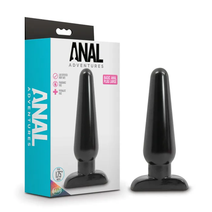 Male Sex Toys Blush Novelties Anal Adventures Basic Anal Plug Large 165 cm Butt Plug Male Sex Toys Blush Novelties Anal Adventures Basic Anal Plug Large 165 cm Butt Plug