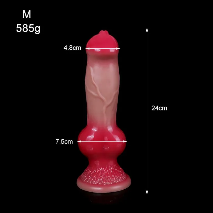 MRIMIN Realistic Gspot Dog Dildo Liquid Silicone Penis Cock Dong with Flared Suction Cup MRIMIN Female Sex Toys MRIMIN Realistic Gspot Dog Dildo Liquid Silicone Penis Cock Dong with Flared Suction Cup MRIMIN Female Sex Toys