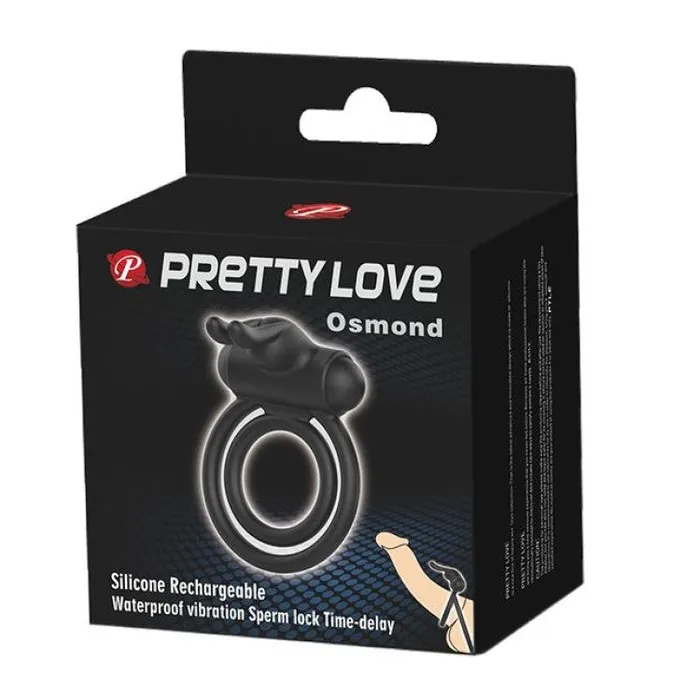 Osmond Vibrating Rabbit Double Penis Ring Pretty Love Pretty Love Vibrators