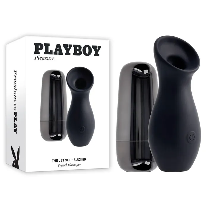 Playboy Pleasure Female Sex Toys Playboy Pleasure THE JET SET SUCKER 103 cm Sucking Stimulator with Rechargeable Charging Case Playboy Pleasure Female Sex Toys Playboy Pleasure THE JET SET SUCKER 103 cm Sucking Stimulator with Rechargeable Charging Case