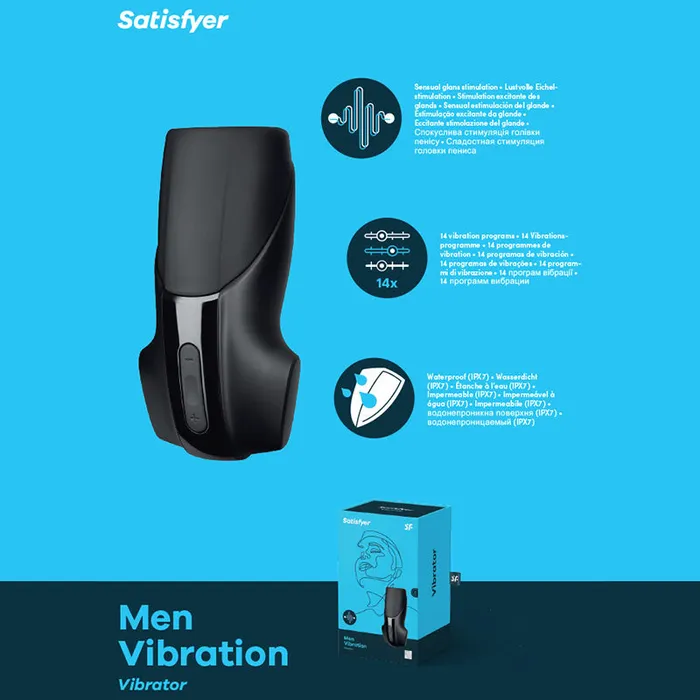 Satisfyer Male Sex Toys Satisfyer Men Vibration USB Rechargeable Masturbator Satisfyer Male Sex Toys Satisfyer Men Vibration USB Rechargeable Masturbator