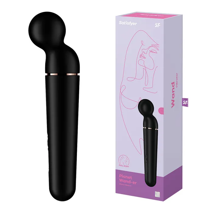 Vibrators Satisfyer Satisfyer Planet Wander Rose Gold USB Rechargeable Massager Wand Vibrators Satisfyer Satisfyer Planet Wander Rose Gold USB Rechargeable Massager Wand