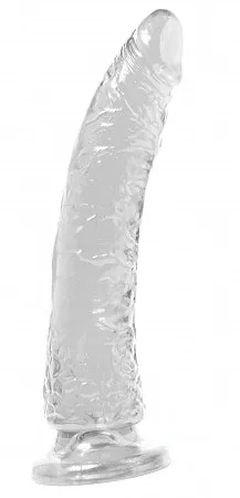 Basix Rubber Works Slim Dong 7in Clear With Suction Cup Pipedream Products Dildos