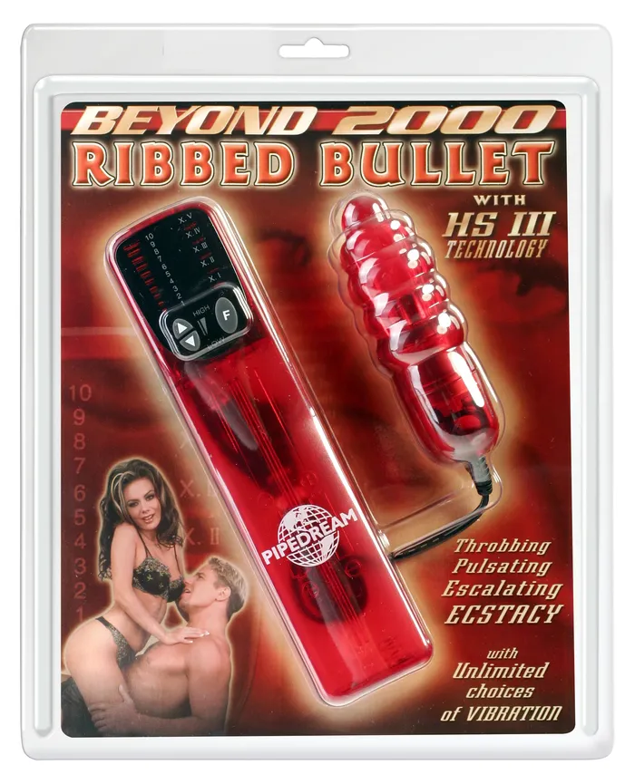 Beyond 2000 Hs3 Ribbed Bullet Red Pipedream Products Vibrators