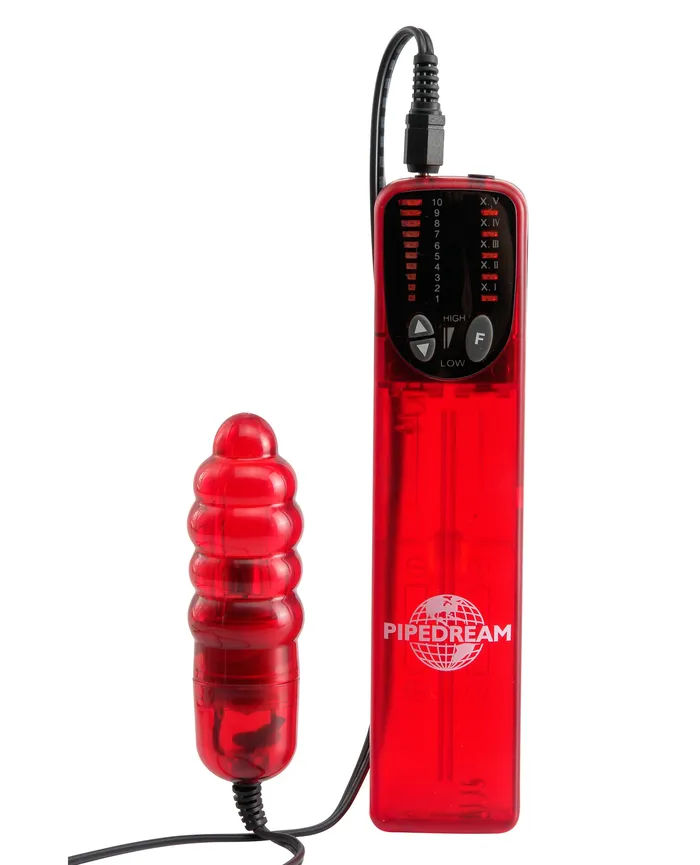 Beyond 2000 Hs3 Ribbed Bullet Red Pipedream Products Vibrators