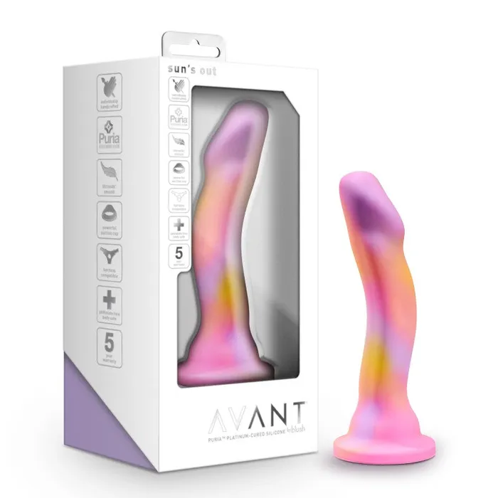 Blush Novelties Dildos Avant Suns Out Pink Silicone Dildo
