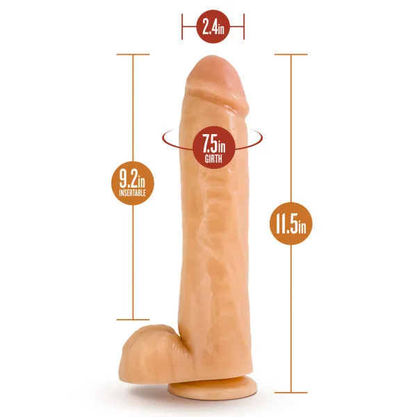 Blush Novelties Dildos Hung Rider Hammer Beige
