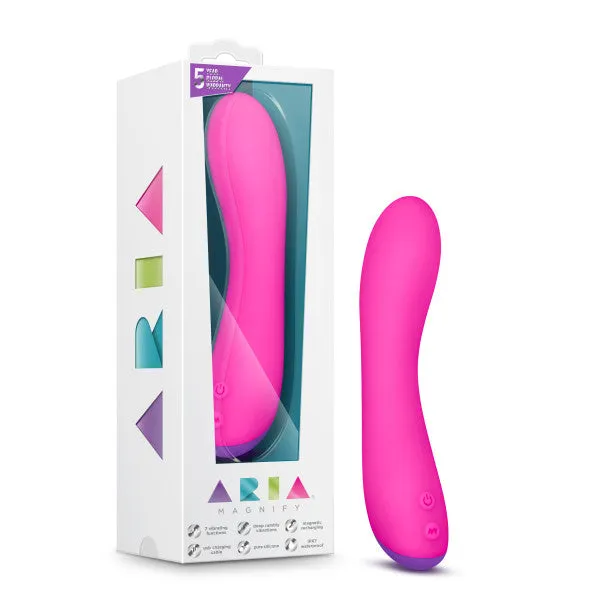 Blush Novelties Female Sex Toys Aria Magnify Fuschia Vibrator