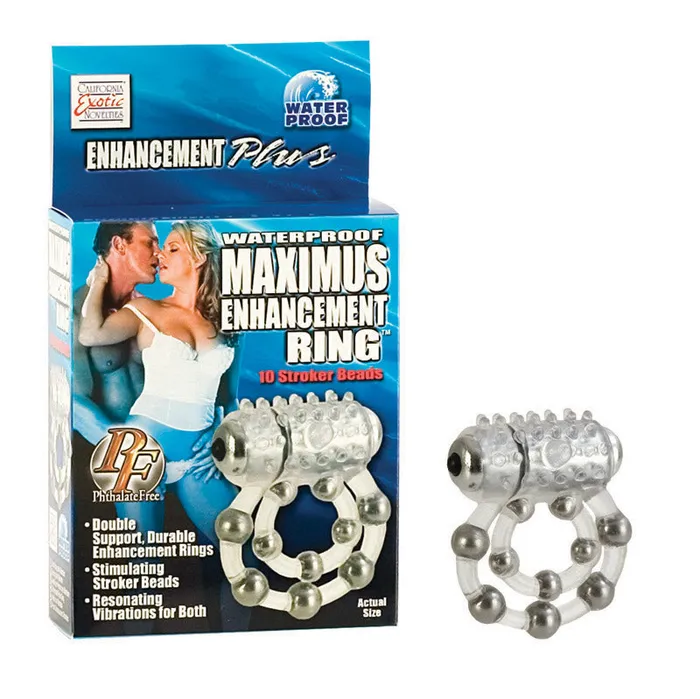 California Exotic Novelties Male Sex Toys Maximus Enhancement Ring 10 Stroker