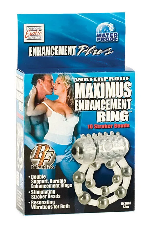 California Exotic Novelties Male Sex Toys Maximus Enhancement Ring 10 Stroker