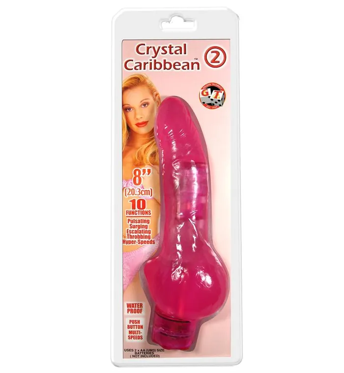 Crystal Caribbean 2 Pink Golden Triangle Vibrators