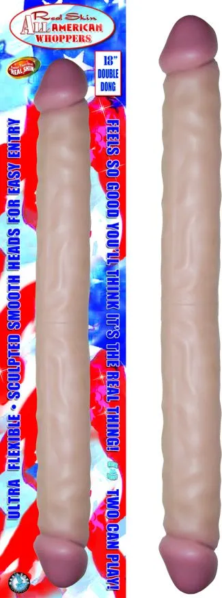 Dildos All American Double Dong Flesh 18in Nasstoys