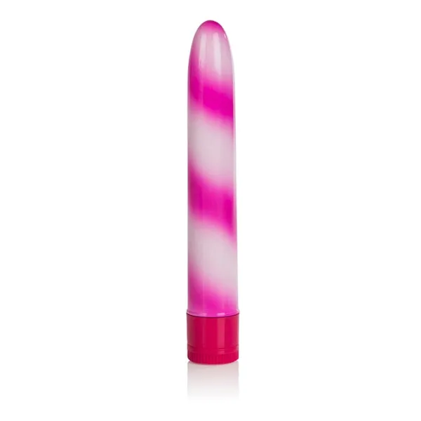 Dildos California Exotic Novelties Candy CanePink 7in WProof