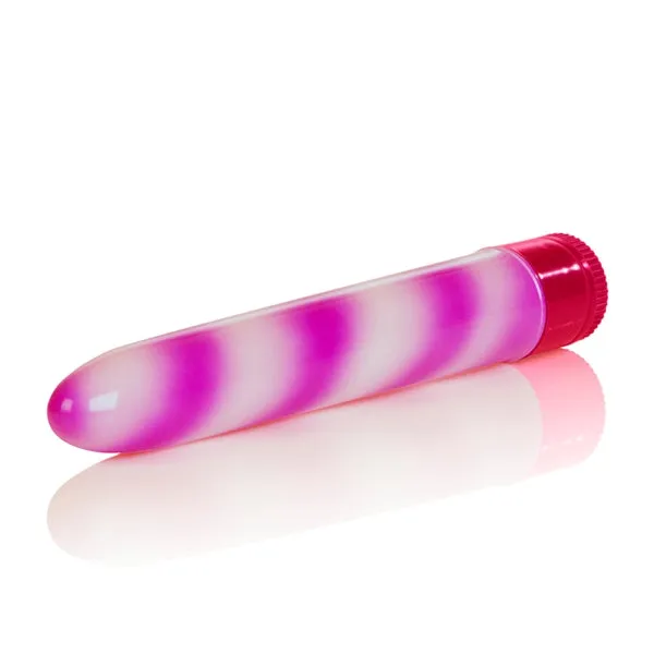 Dildos California Exotic Novelties Candy CanePink 7in WProof
