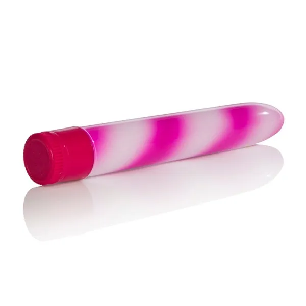 Dildos California Exotic Novelties Candy CanePink 7in WProof