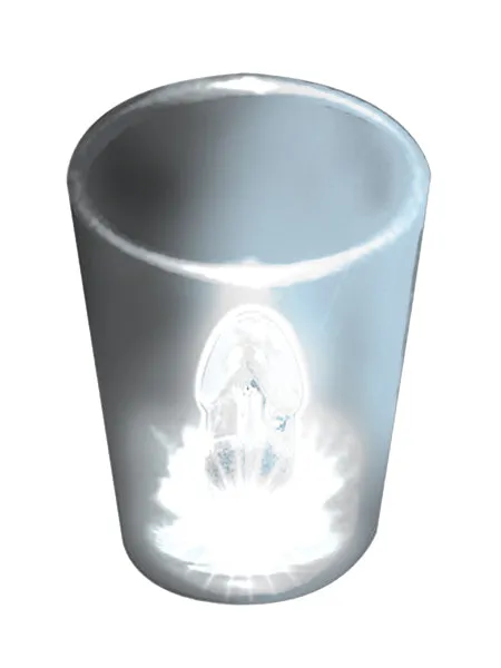 HOTT Products Male Sex Toys Light Up Shot GlassesClear