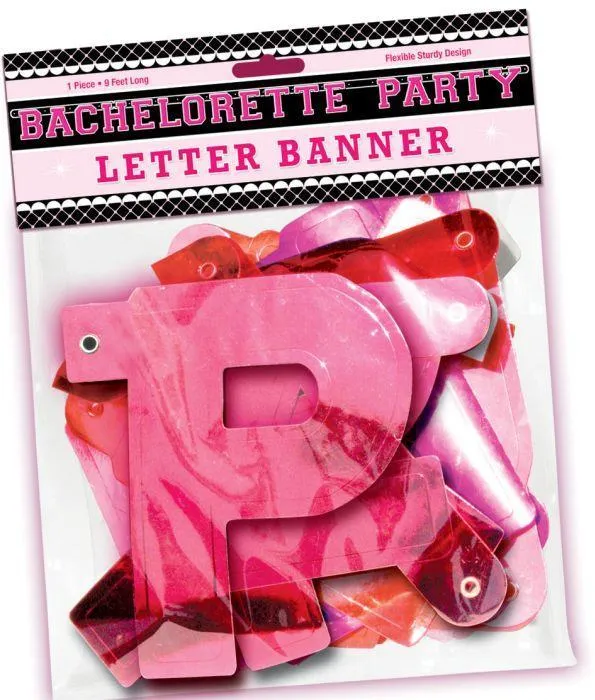 HOTT Products Vibrators Bachelorette Party Letter Banner