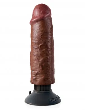 King Cock 6in Cock Brown Vibrating Pipedream Products Dildos King Cock 6in Cock Brown Vibrating Pipedream Products Dildos