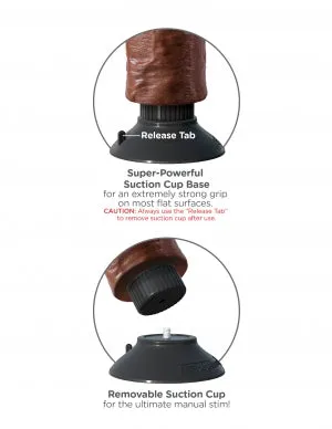 King Cock 6in Cock Brown Vibrating Pipedream Products Dildos King Cock 6in Cock Brown Vibrating Pipedream Products Dildos
