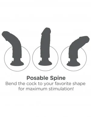 King Cock 6in Cock Brown Vibrating Pipedream Products Dildos King Cock 6in Cock Brown Vibrating Pipedream Products Dildos