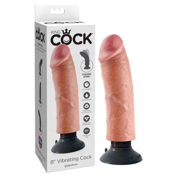 King Cock 8 Vibrating Cock Pipedream Dildos