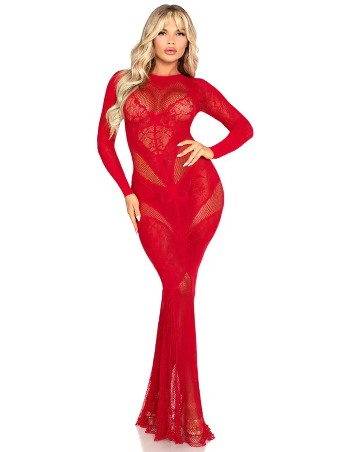Love Me Long Time Bodystocking Gown UnderKontrl Vibrators