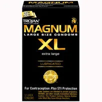 Male Sex Toys Paradise Products Trojan Magnum XL 12 Pack