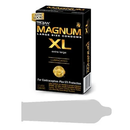 Male Sex Toys Paradise Products Trojan Magnum XL 12 Pack