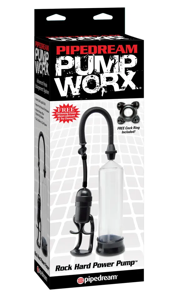 Male Sex Toys Pipedream Products Pump Worx Rock Hard Power Pump