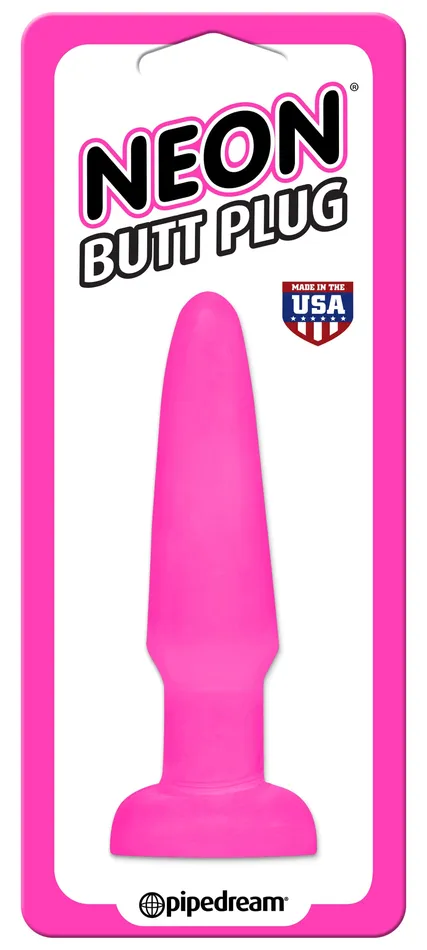 Neon Butt Plug Pink Pipedream Products Anal
