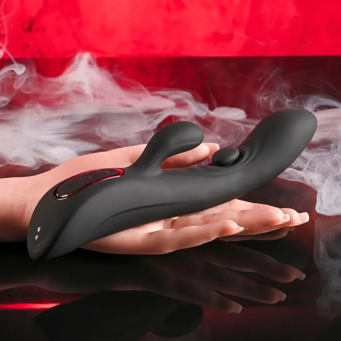 Playboy Pleasure THATS THE SPOT 233 cm USB Rechargeable Rabbit Vibrator with GSpot Tapper Playboy Pleasure Female Sex Toys Playboy Pleasure THATS THE SPOT 233 cm USB Rechargeable Rabbit Vibrator with GSpot Tapper Playboy Pleasure Female Sex Toys