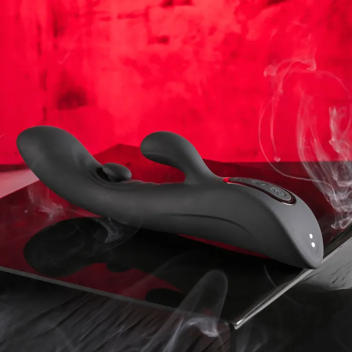 Playboy Pleasure THATS THE SPOT 233 cm USB Rechargeable Rabbit Vibrator with GSpot Tapper Playboy Pleasure Female Sex Toys Playboy Pleasure THATS THE SPOT 233 cm USB Rechargeable Rabbit Vibrator with GSpot Tapper Playboy Pleasure Female Sex Toys