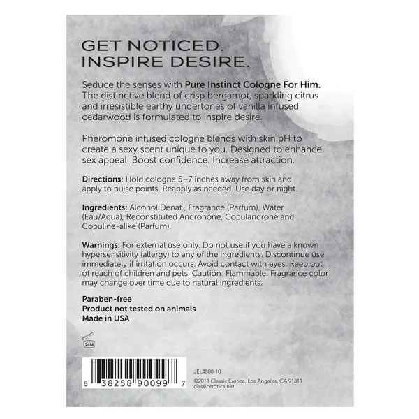 Pure Instinct Cologne For Him 1 Oz Classic Erotica Anal Pure Instinct Cologne For Him 1 Oz Classic Erotica Anal