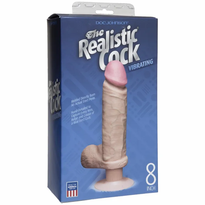 Realistic Cock 8in Vibrator Doc Johnson Novelties Female Sex Toys