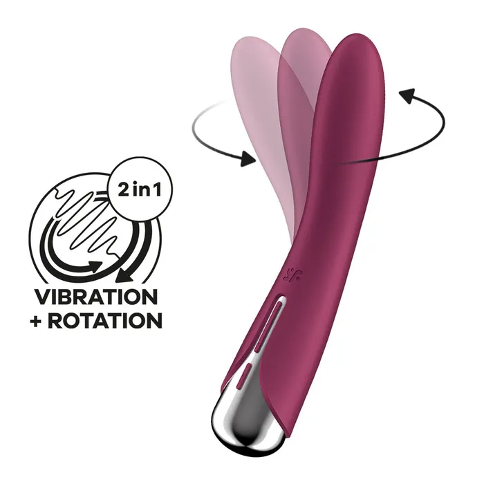 Satisfyer Spinning Vibe 1 Red Vibrant Vibes Australia Quality Sex Toys Great Prices Vibrators