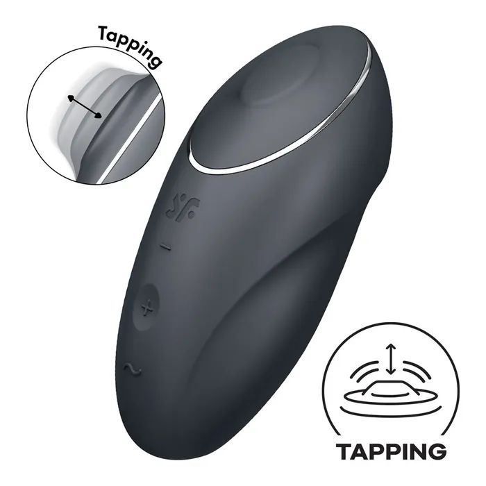 Satisfyer Tap Climax 1 Grey Satisfyer Vibrators Satisfyer Tap Climax 1 Grey Satisfyer Vibrators