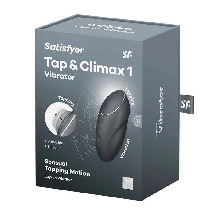 Satisfyer Tap Climax 1 Grey Satisfyer Vibrators Satisfyer Tap Climax 1 Grey Satisfyer Vibrators