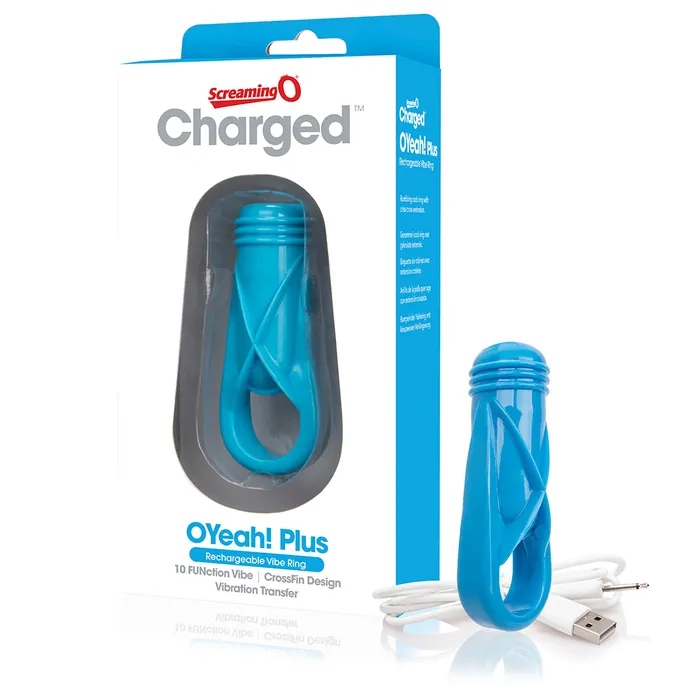 Screaming O Vibrators Screaming O Charged O Yeah Plus Vooom Mini Vibrator Blue