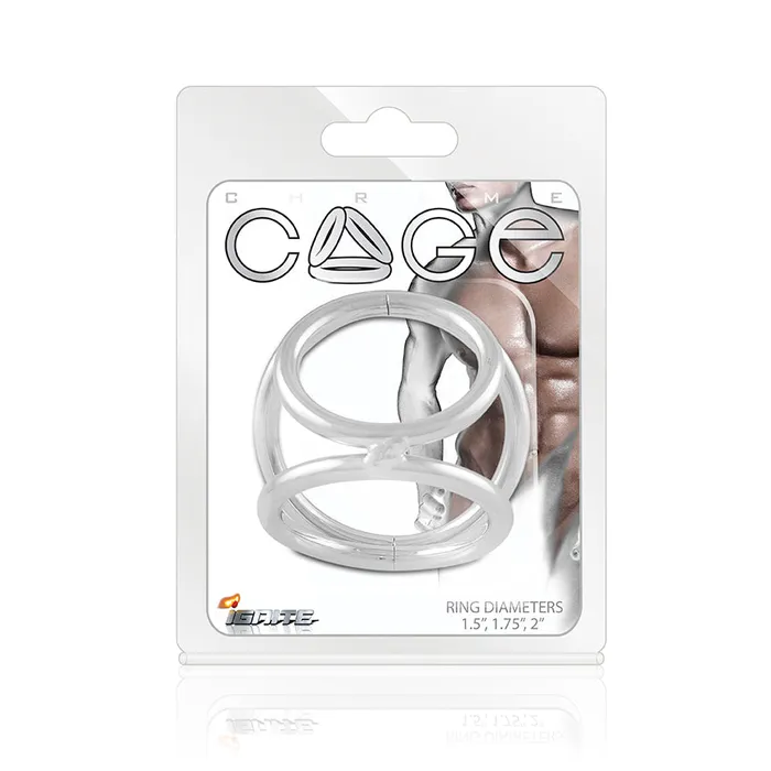 SI Novelties Male Sex Toys Chrome Cage