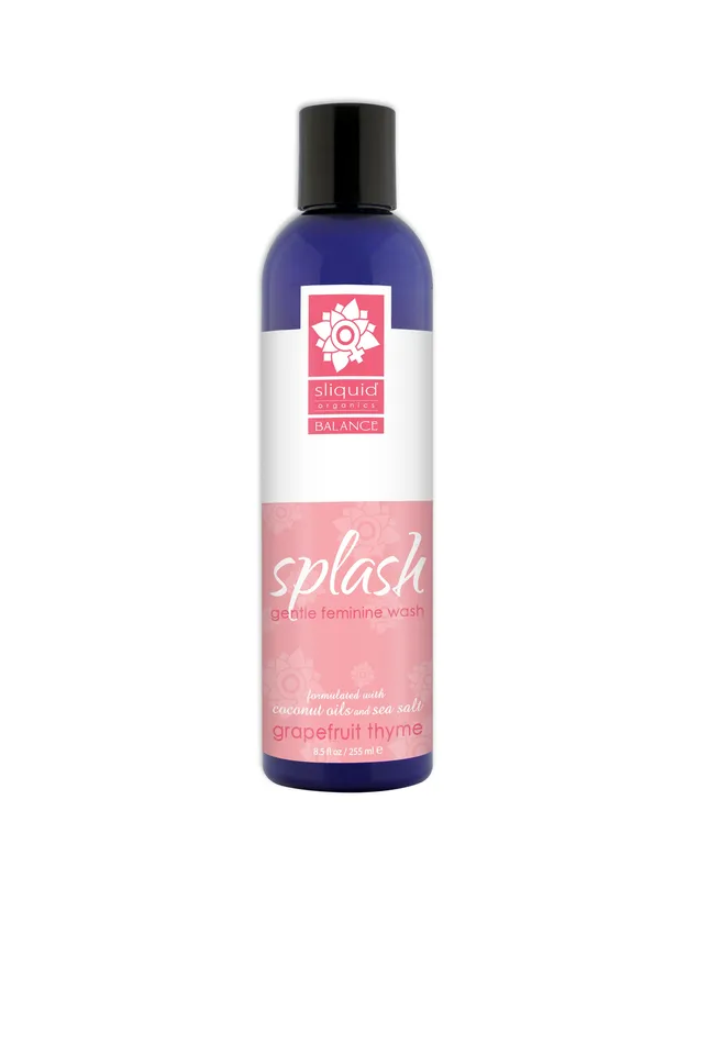 SLiquid Lubricants Vibrators Sliquid Splash Grapefruit Thyme 85 Oz