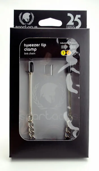 Spartacus Male Sex Toys Adjustable ClampTweezer With Link Chain