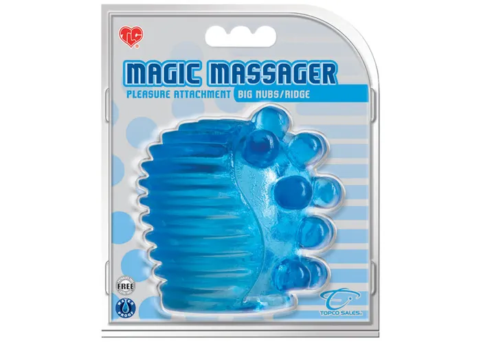 Topco Female Sex Toys Tlc Magic Massager Pleasure Attachment Big NubsRidge