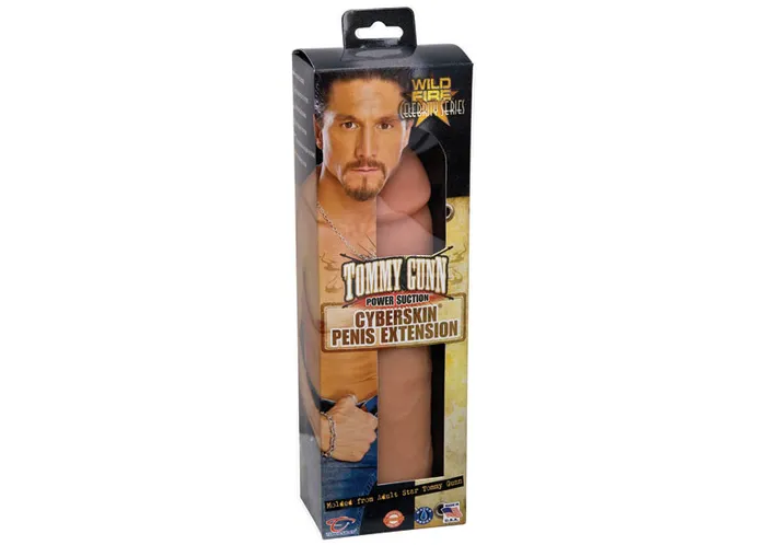 Topco Male Sex Toys Wildfire Clbrity Series Tommy Gunn Cyberskin Penis Extension