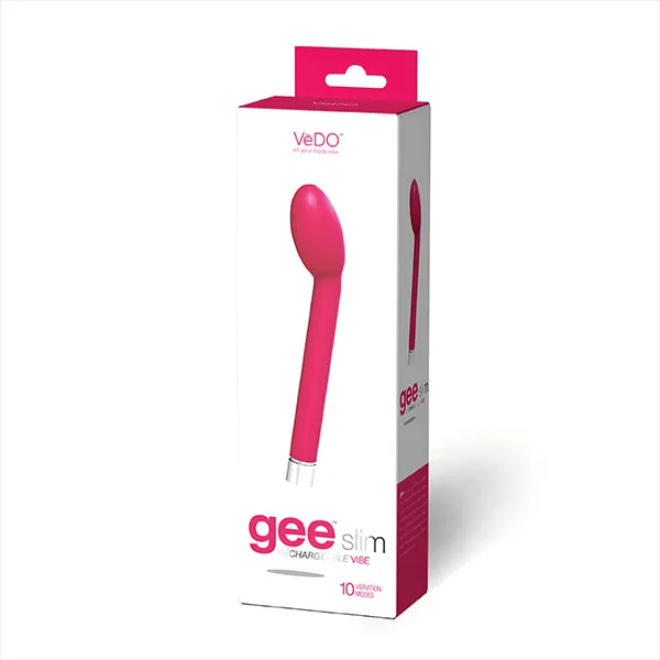 Vedo Geeslim Rechargeable GSpot Vibrator Pink Vedo Vibrators