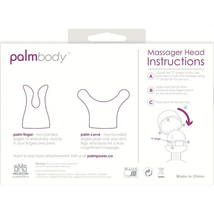 Vibrant Vibes Australia Quality Sex Toys Great Prices Female Sex Toys PalmBody Massager Heads For use with PalmPower