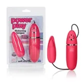 Vibrators California Exotic Novelties Power Play Flickering Tongue Pink